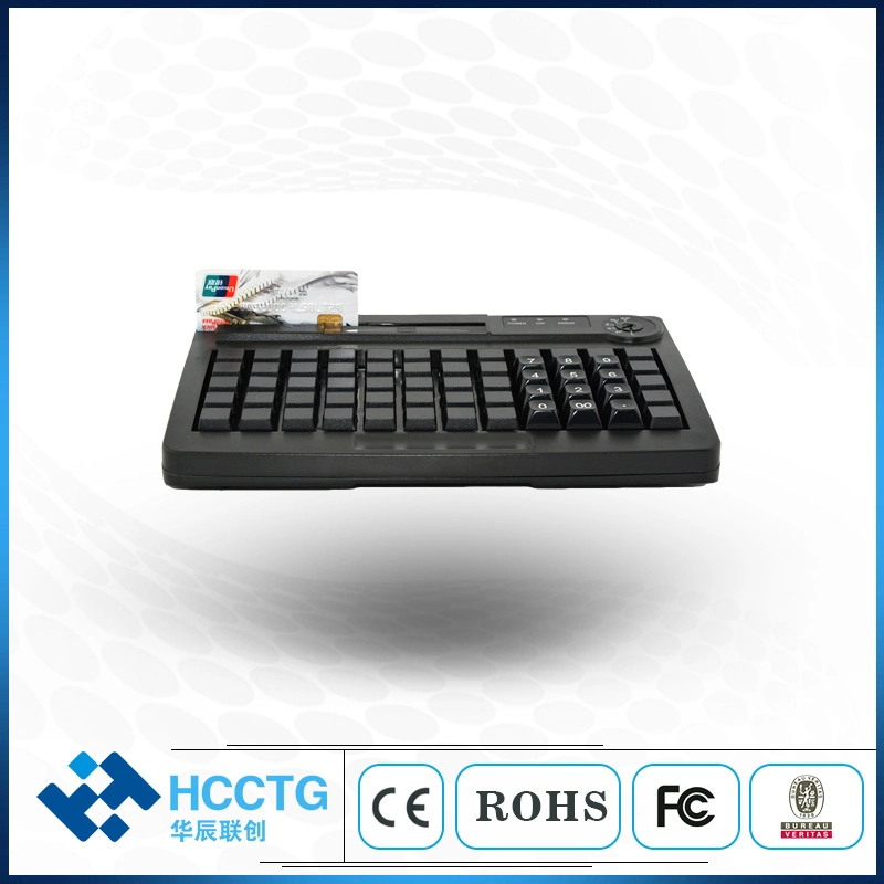 60 Keys Programmable Membrane POS Keyboard with USB+PS/2 Interface (KB60M)